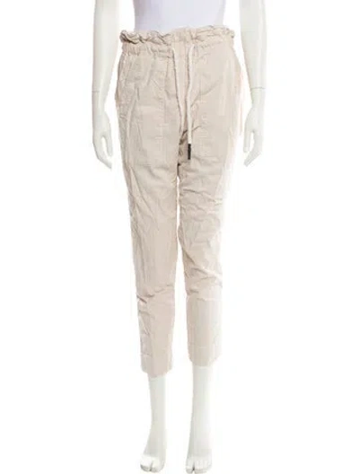 Pre-owned Bassike Skinny Leg Pants In Neutral