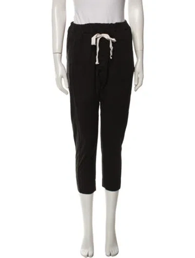 Pre-owned Bassike Straight Leg Pants In Black