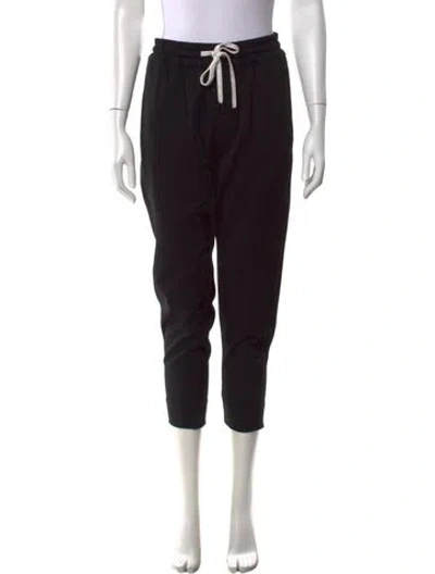 Pre-owned Bassike Straight Leg Pants In Black