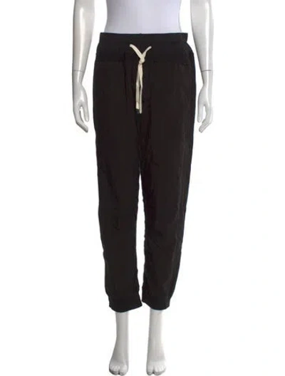 Pre-owned Bassike Straight Leg Pants In Black