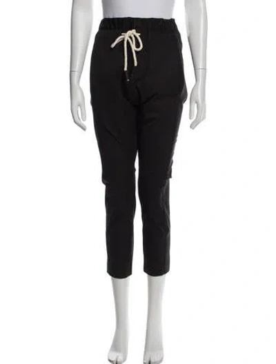 Pre-owned Bassike Straight Leg Pants In Black