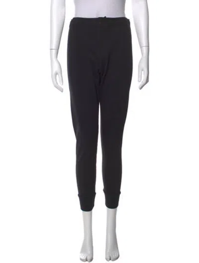 Pre-owned Bassike Straight Leg Pants In Black