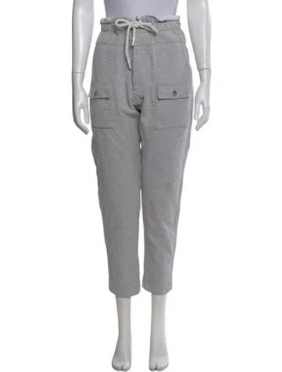 Pre-owned Bassike Straight Leg Pants In Gray