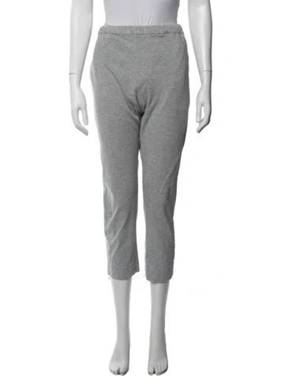 Pre-owned Bassike Straight Leg Pants In Grey