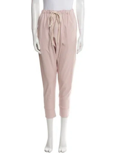 Pre-owned Bassike Straight Leg Pants In Pink