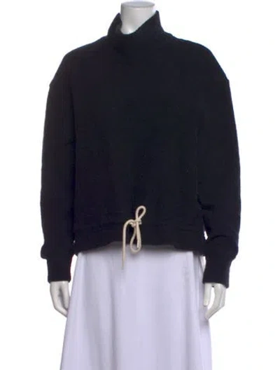 Pre-owned Bassike Turtleneck Sweater In Black