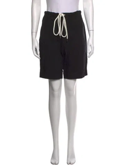 Pre-owned Bassike Wide Leg Pants In Black