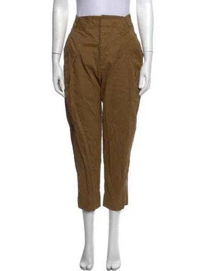 Pre-owned Bassike Wide Leg Pants In Brown