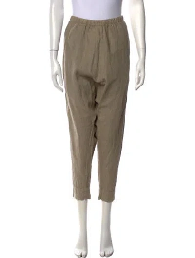 Pre-owned Bassike Wide Leg Pants In Green