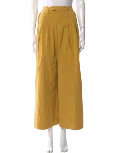 Pre-owned Bassike Wide Leg Pants In Neutral