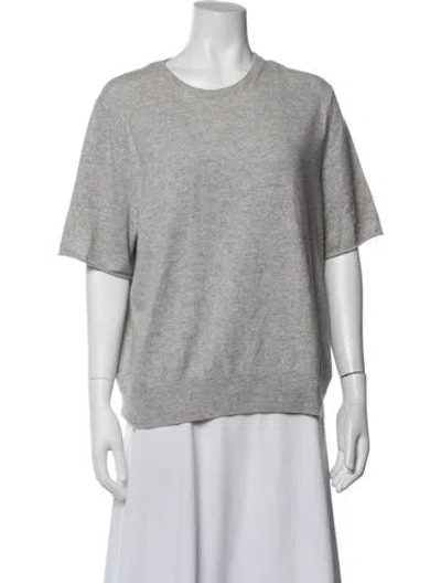 Pre-owned Bassike Wool Crew Neck Sweater In Gray