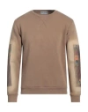 Bastille Man Sweatshirt Camel Size Xxl Cotton In Beige