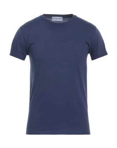 Bastille Man T-shirt Navy Size M Cotton
