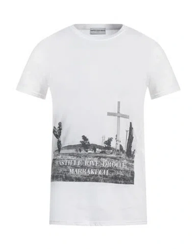 Bastille Man T-shirt White Size Xl Cotton