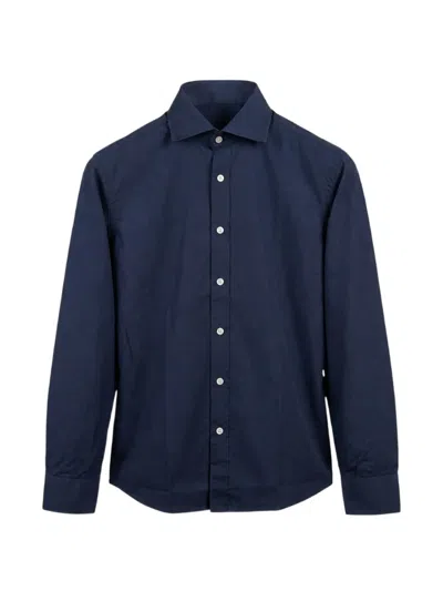 Bastoncino Long-sleeve Button-down Shirt In Blue