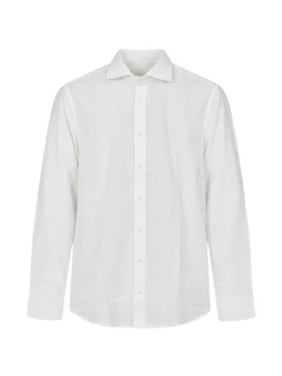 Bastoncino Long-sleeve Button-down Shirt In White