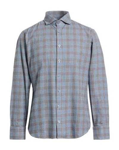 Bastoncino Man Shirt Azure Size 16 ½ Cotton In Blue