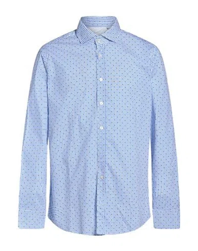 Bastoncino Man Shirt Azure Size 17 ½ Cotton In Blue
