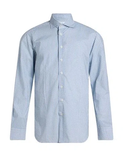 Bastoncino Man Shirt Azure Size 17 ½ Cotton In Blue