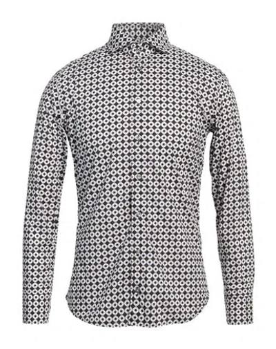 Bastoncino Man Shirt Black Size 16 Cotton