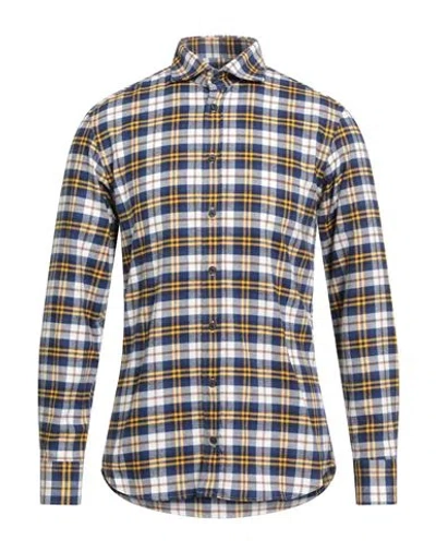Bastoncino Man Shirt Blue Size 15 ½ Cotton