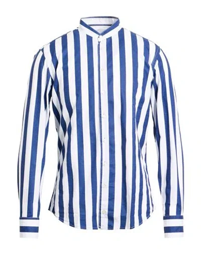 Bastoncino Man Shirt Blue Size 15 Cotton