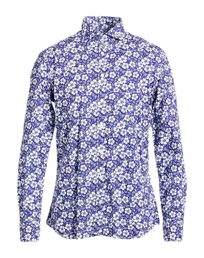 Bastoncino Man Shirt Blue Size 15 ¾ Cotton