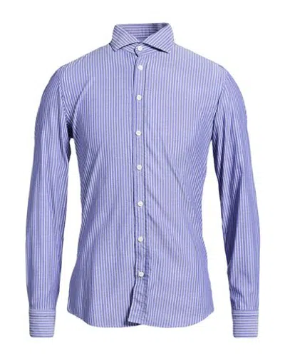 Bastoncino Man Shirt Blue Size 15 ½ Cotton