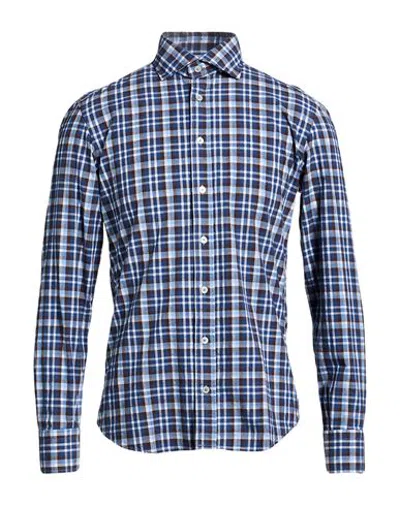 Bastoncino Man Shirt Blue Size 15 ½ Cotton In Multi