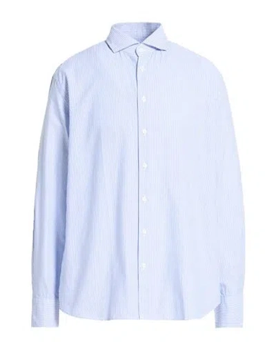 Bastoncino Man Shirt Blue Size 17 Cotton