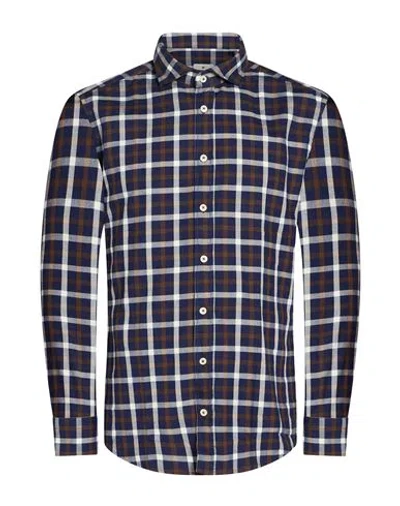 Bastoncino Man Shirt Blue Size 17 ½ Cotton