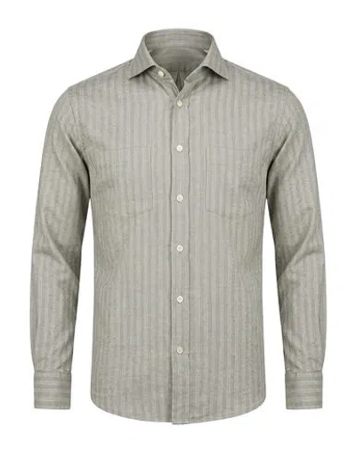 Bastoncino Man Shirt Grey Size 15 ½ Cotton