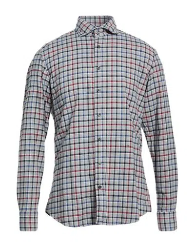 Bastoncino Man Shirt Grey Size 15 ¾ Cotton In Multi