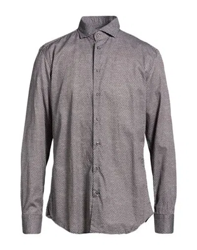 Bastoncino Man Shirt Grey Size 16 ½ Cotton In Gray
