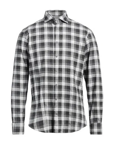Bastoncino Man Shirt Grey Size 16 Cotton