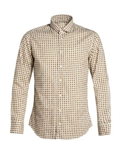 Bastoncino Man Shirt Khaki Size 15 Cotton In Neutral