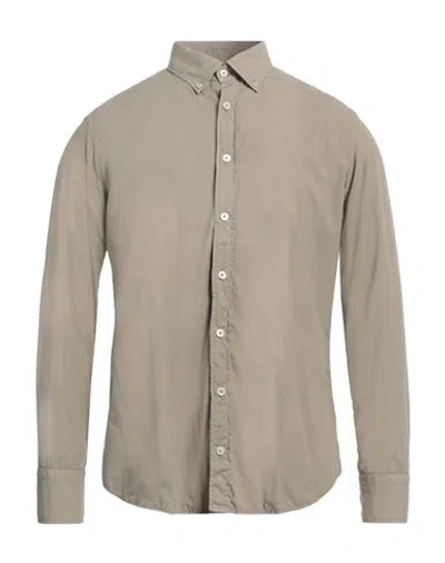 Bastoncino Man Shirt Khaki Size 15 ¾ Cotton In Beige