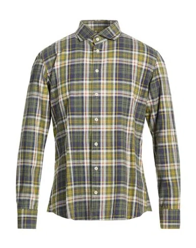 Bastoncino Man Shirt Lime Green Size 16 Cotton