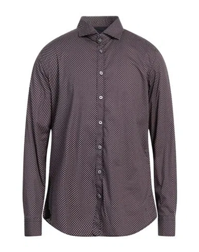 Bastoncino Man Shirt Midnight Blue Size 17 Cotton, Elastane