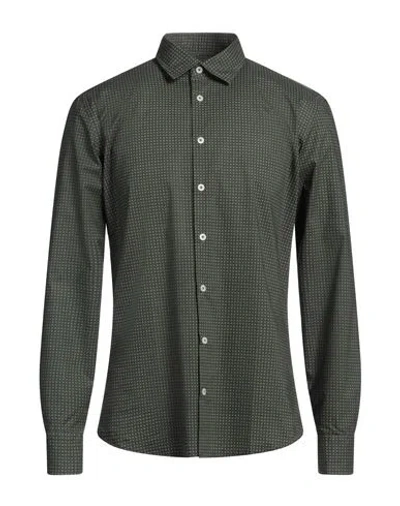 Bastoncino Man Shirt Military Green Size 15 ¾ Cotton
