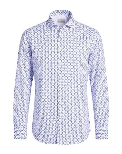 Bastoncino Man Shirt Navy Size 16 ½ Cotton
