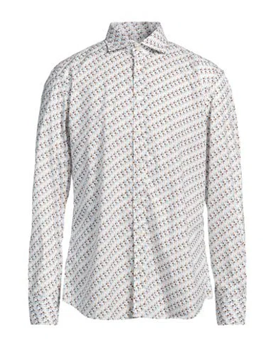 Bastoncino Man Shirt Off White Size 15 ¾ Cotton In Gray