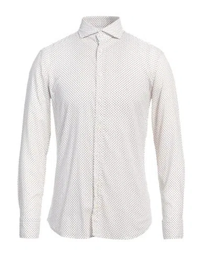 Bastoncino Man Shirt Off White Size 16 ½ Linen