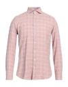 Bastoncino Man Shirt Pastel Pink Size 17 Cotton