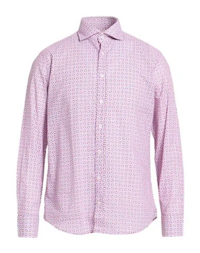 Bastoncino Man Shirt Pink Size 15 ¾ Cotton