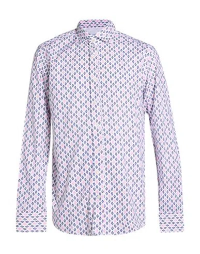 Bastoncino Man Shirt Pink Size 16 Cotton