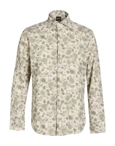Bastoncino Man Shirt Sage Green Size 15 ¾ Linen, Cotton