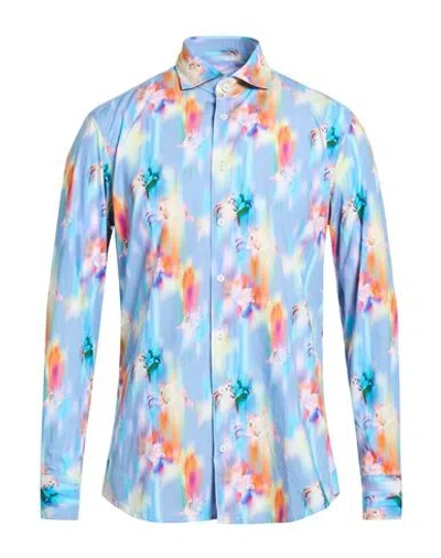 Bastoncino Man Shirt Sky Blue Size 17 ½ Cotton