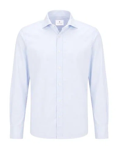 Bastoncino Man Shirt Sky Blue Size 17 Cotton