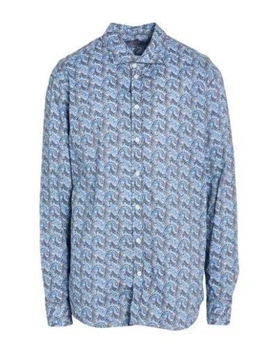 Bastoncino Man Shirt Sky Blue Size 17 ¾ Cotton